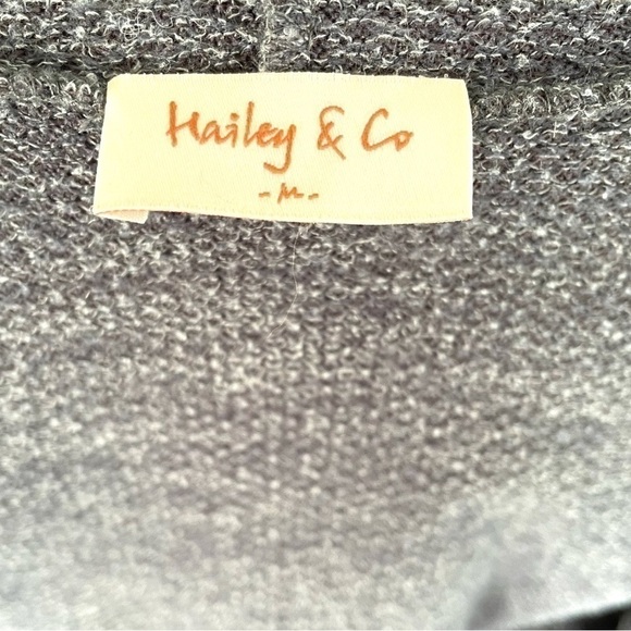 HAILEY & Co, lightweight, open front sweater, size M, made in USA, poly/rayon, - Picture 6 of 6